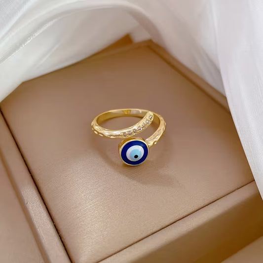 Evil Eye Adjustable Ring