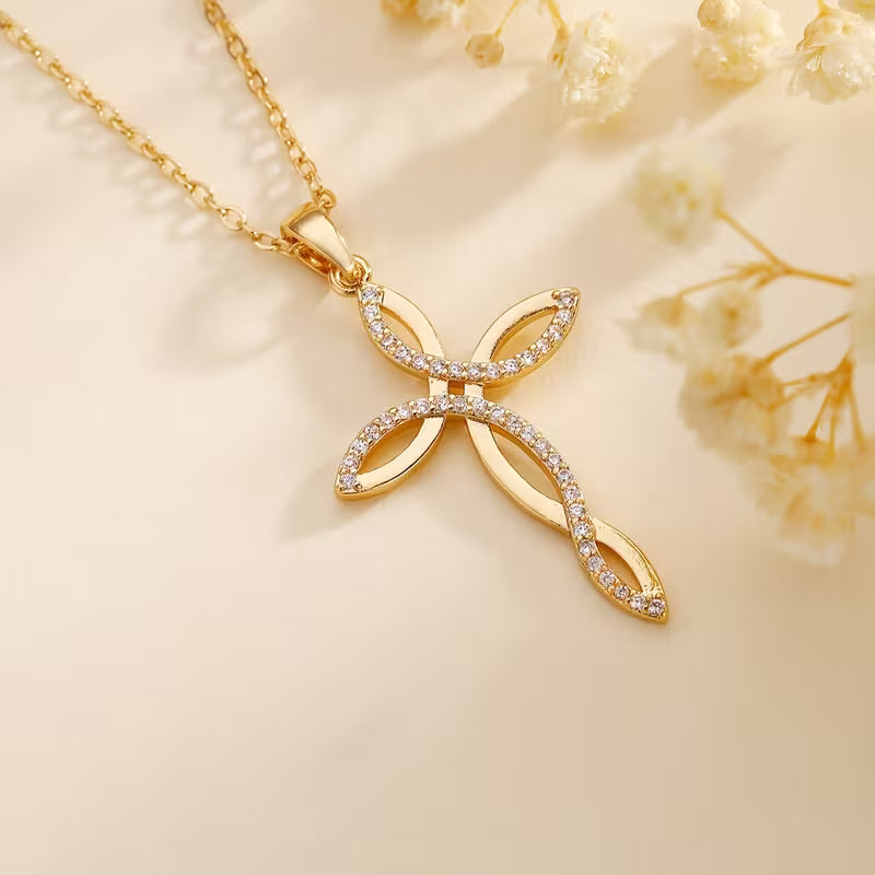 Mary Cross Pendant & Necklace
