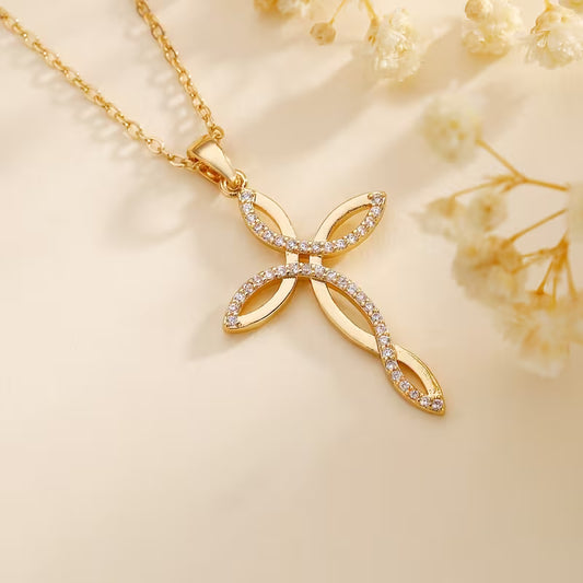 Mary Cross Pendant & Necklace