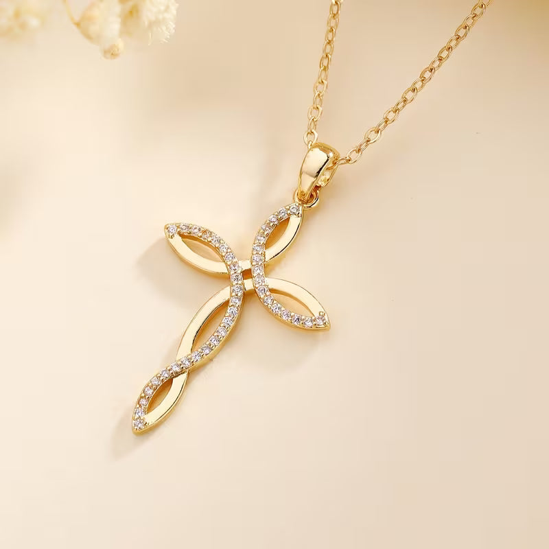 Mary Cross Pendant & Necklace