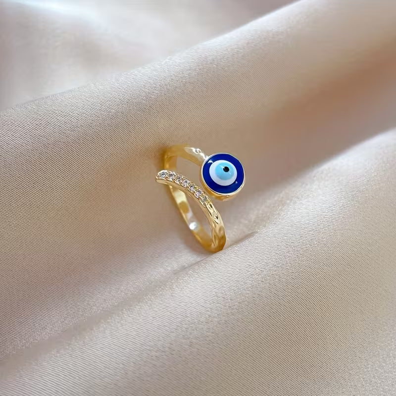 Evil Eye Adjustable Ring