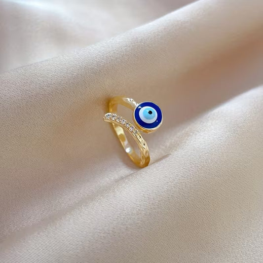 Evil Eye Adjustable Ring