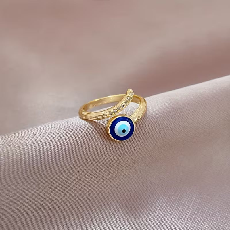 Evil Eye Adjustable Ring